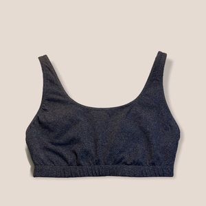 J. Crew. x New Balance dark grey sports bra